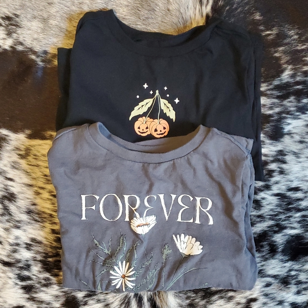 Kids Black and Gray Graphic Tees